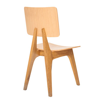 Rustic Wood Chair Angle 2